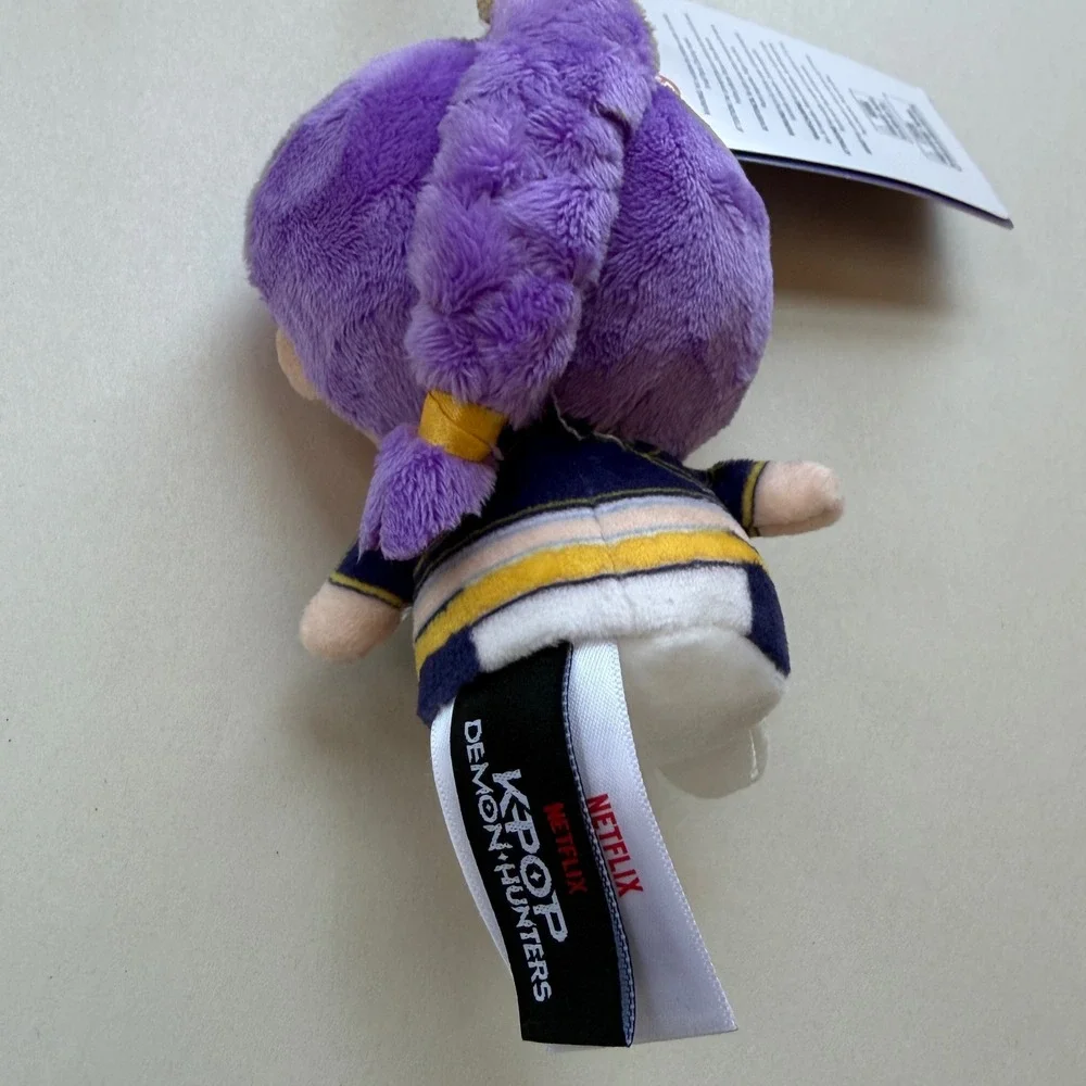 Netflix K-Pop Demon Hunters‎ Rumi Plush Keychain Purple Hair New With Tags